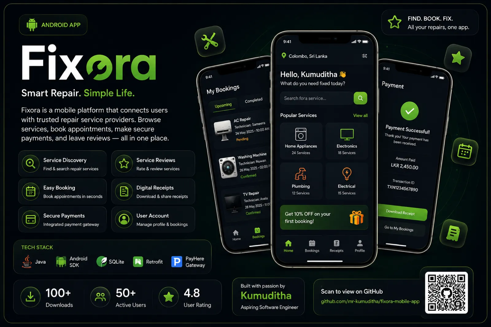 Fixora project interface preview